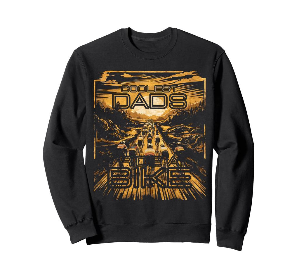 Bicycle Landscape Coolest Dads Sweatshirt - Aesthetic Graphic for Adults - T-Shirt, Sweatshirt, Hoodie