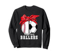 Busy Raising Ballers Baseball Soccer Sweatshirt - Trendy Graphic Men Women - T-Shirt, Sweatshirt, Hoodie
