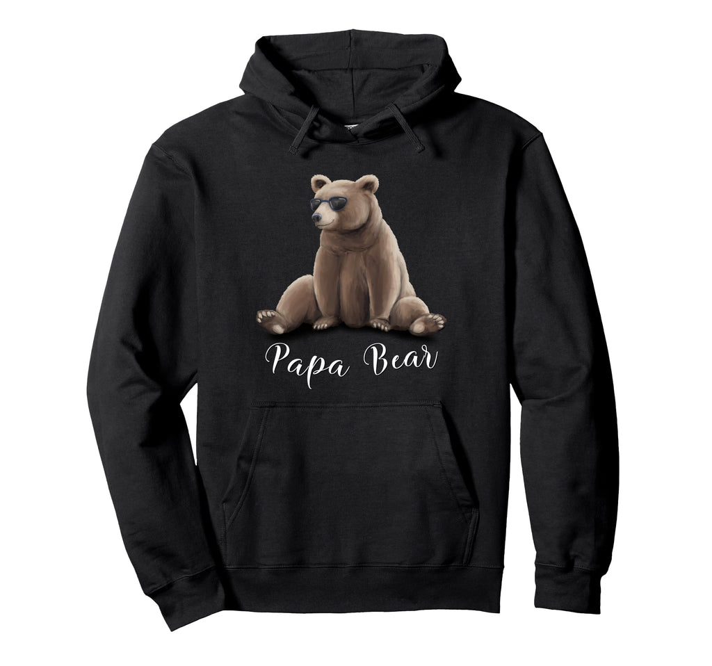 Watercolor Grizzly Wearing Hoodie - Casual Everyday Wear for Adults - T-Shirt, Sweatshirt, Hoodie