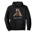 Watercolor Grizzly Wearing Hoodie - Casual Everyday Wear for Adults - T-Shirt, Sweatshirt, Hoodie