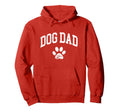 Dog Dad Distressed Funny Dog Paw Hoodie - Fun Novelty Design Unisex - T-Shirt, Sweatshirt, Hoodie