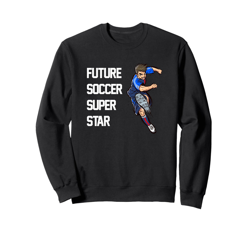 Future Soccer Superstar Sweatshirt - Minimalist Print for Adults - T-Shirt, Sweatshirt, Hoodie