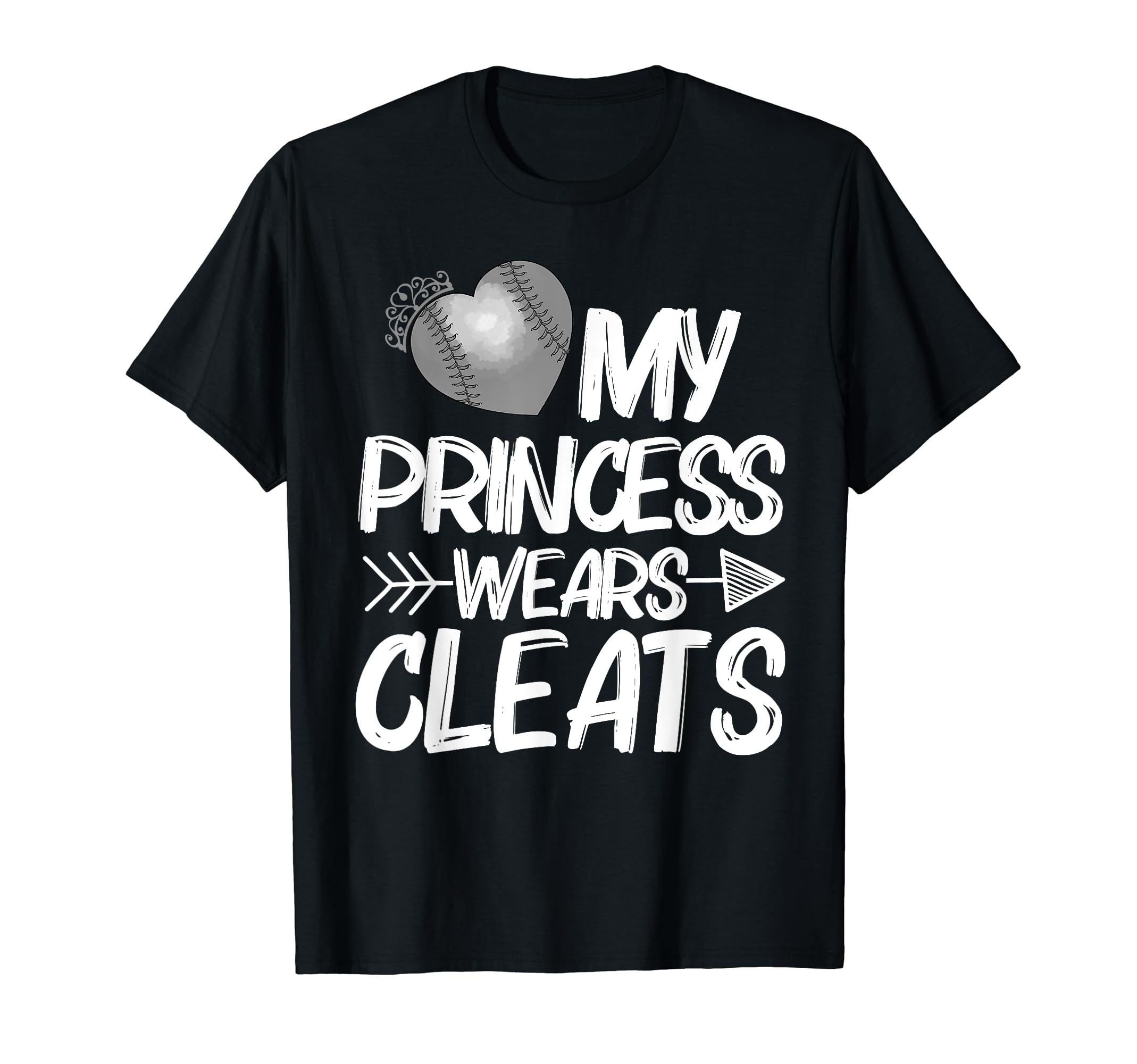 Funny My Princess Wears Cleats Gift T-Shirt - Novelty Apparel for Adults - T-Shirt, Sweatshirt, Hoodie