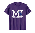 Kalamazoo Michigan Mi Block Letters T-Shirt - Novelty Apparel for Adults - T-Shirt, Sweatshirt, Hoodie
