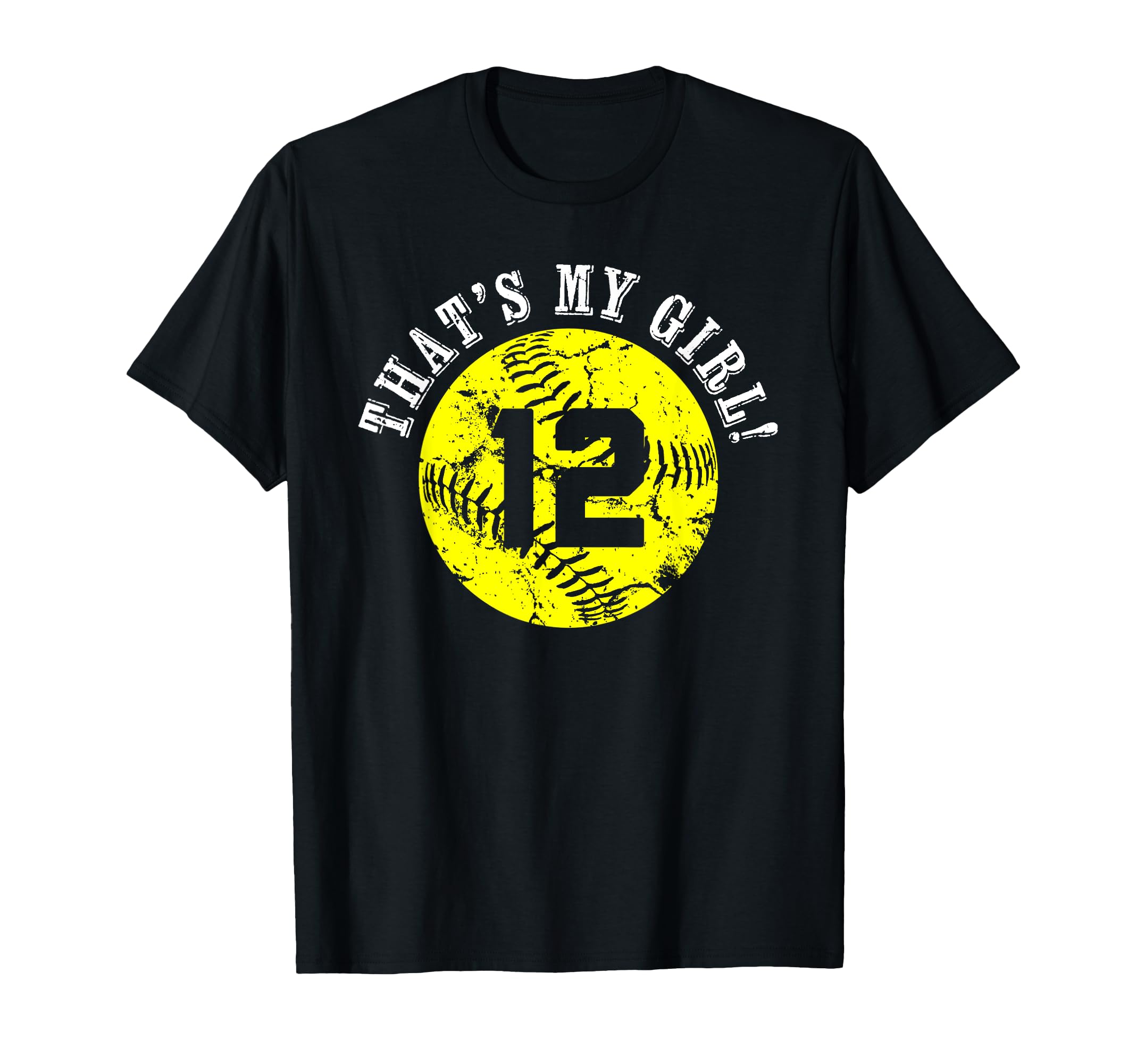 Thats My 12 Softball Player Mom Or Dad T-Shirt - Aesthetic Graphic Unisex - T-Shirt, Sweatshirt, Hoodie
