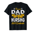 Proud Dad Nursing 2024 Graduate Dad T-Shirt - Minimalist Print Men Women - T-Shirt, Sweatshirt, Hoodie