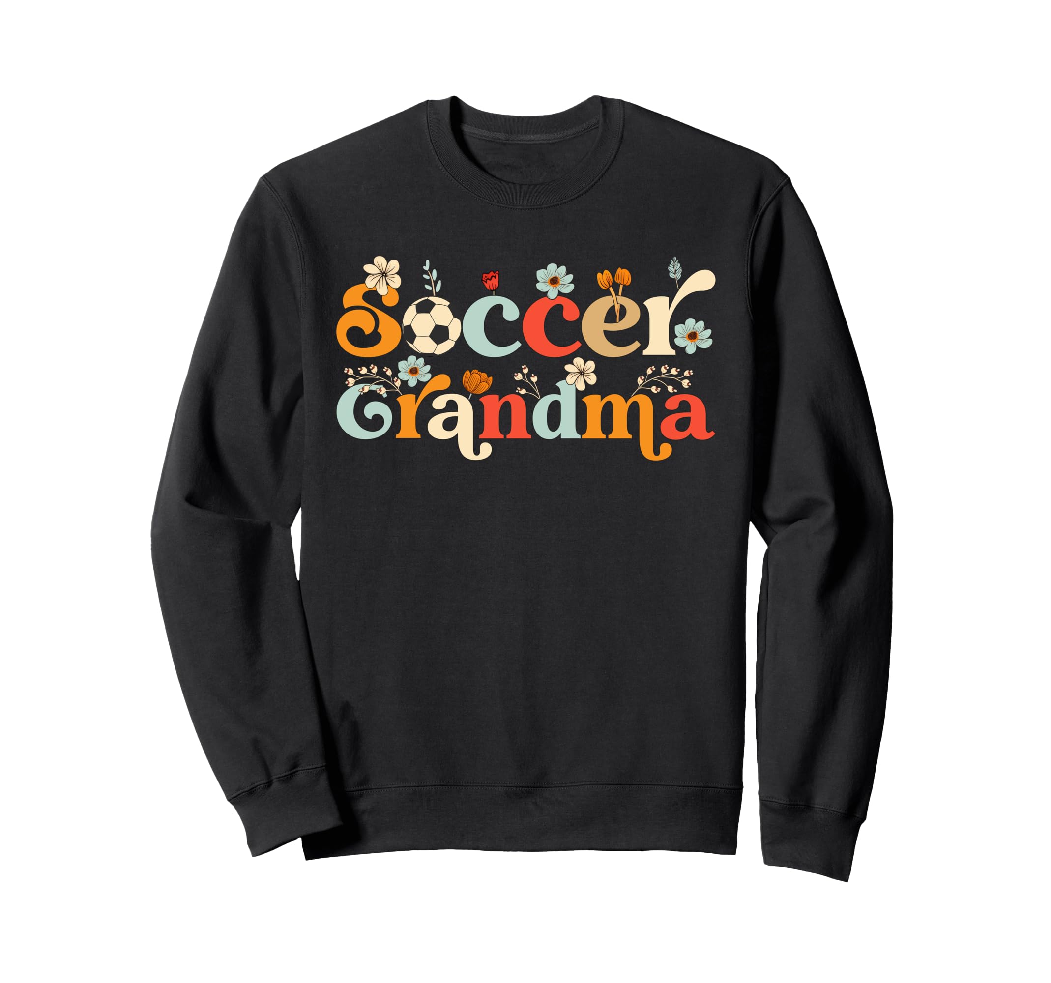 Soccer Grandma Wildflower Mothers Day Sweatshirt - Trendy Graphic Unisex - T-Shirt, Sweatshirt, Hoodie