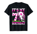 7 Year Old Birthday Soccer Themed Party T-Shirt - Aesthetic Graphic Unisex - T-Shirt, Sweatshirt, Hoodie