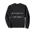 Pawpaw Est 2024 New Dad Dad Grandpa Sweatshirt - Novelty Apparel Unisex - T-Shirt, Sweatshirt, Hoodie