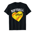 Ball Aunt Heart Softball T-Shirt - Aesthetic Graphic Men Women - T-Shirt, Sweatshirt, Hoodie