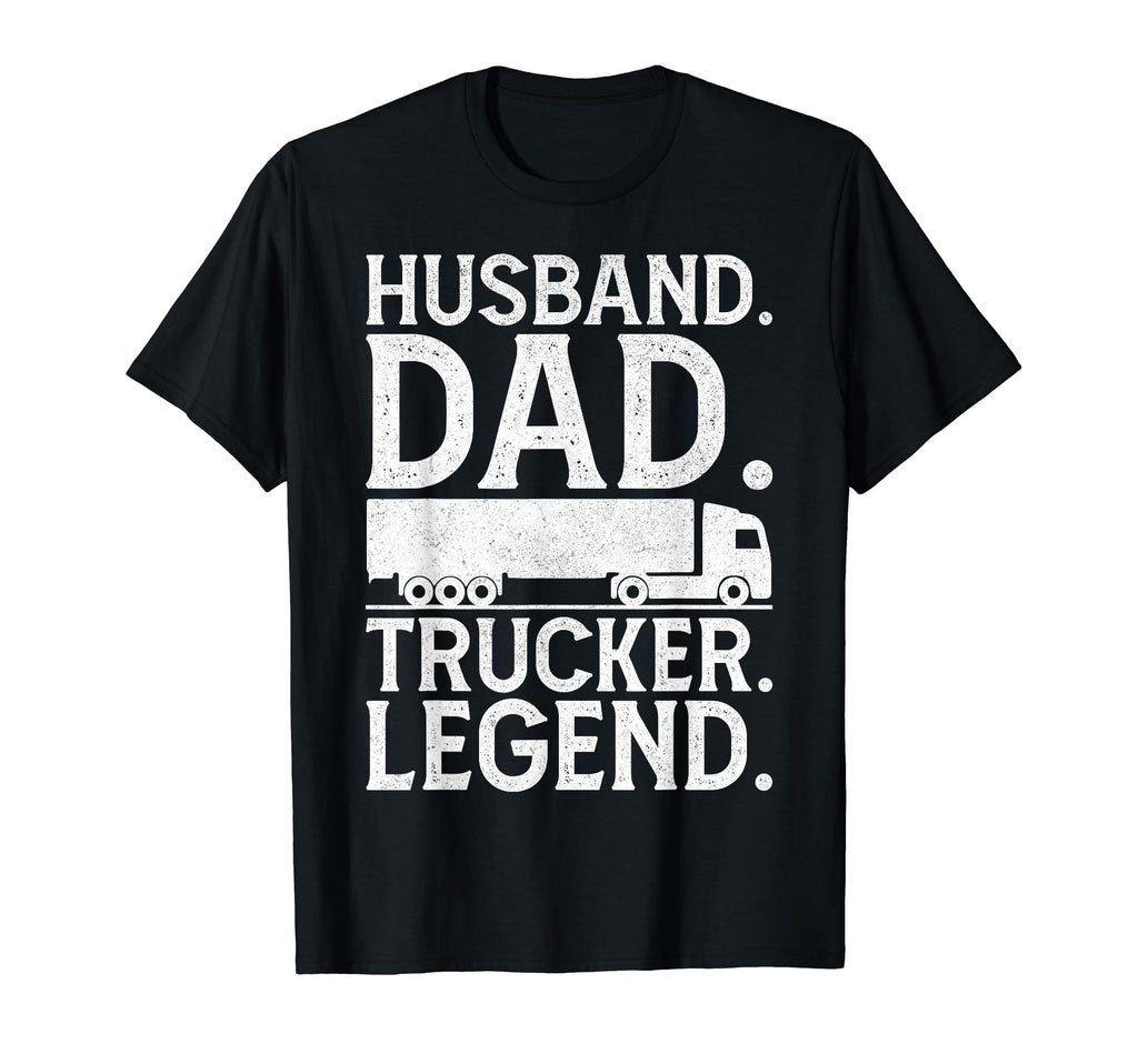 Fathers Day Husband Dad Trucker T-Shirt - Fun Novelty Design for Adults - T-Shirt, Sweatshirt, Hoodie