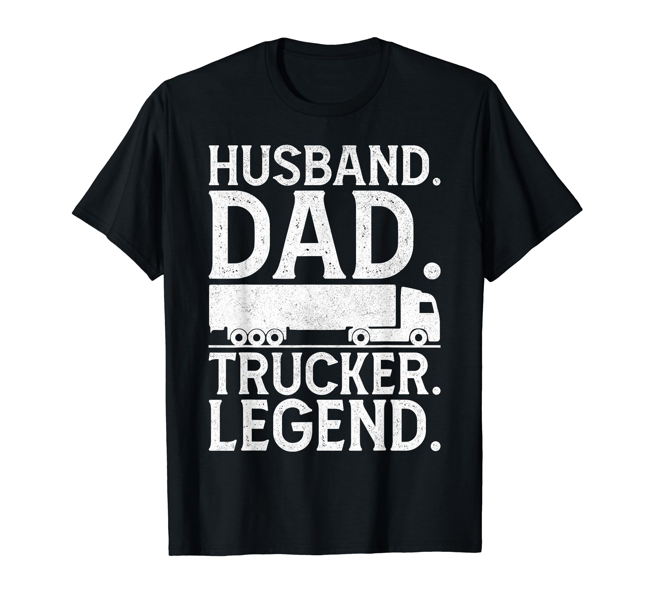 Fathers Day Husband Dad Trucker T-Shirt - Fun Novelty Design for Adults - T-Shirt, Sweatshirt, Hoodie