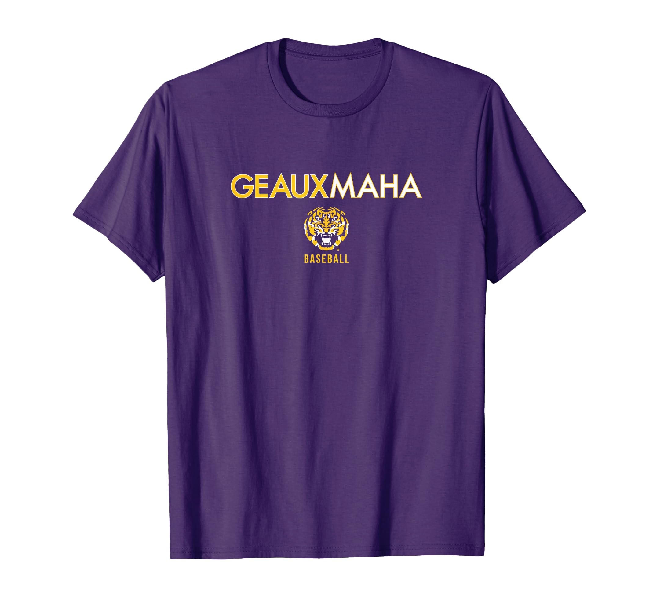 Geauxmaha Lsu Tigers Baseball T-Shirt - Minimalist Print Men Women - T-Shirt, Sweatshirt, Hoodie