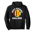 Busy Raising Ballers Funny Football Hoodie - Graphic Print Men Women - T-Shirt, Sweatshirt, Hoodie