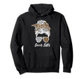 Soccer Sister Messy Bun Sister Soccer Hoodie - Graphic Print for Adults - T-Shirt, Sweatshirt, Hoodie