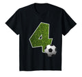 Number 4 Years Soccer 4Th Birthday T-Shirt - Novelty Apparel Men Women - T-Shirt, Sweatshirt, Hoodie