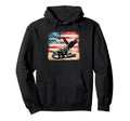 American Flag Trucker Dad Big Rig Trailer Hoodie - Minimalist Print Unisex - T-Shirt, Sweatshirt, Hoodie