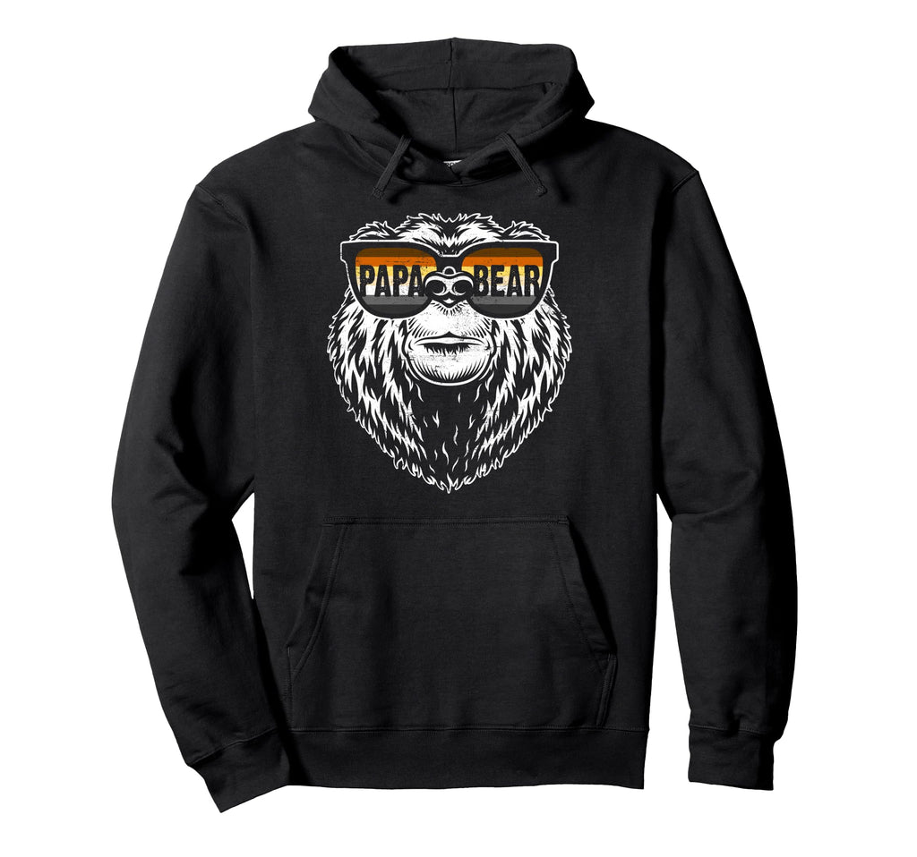 Papa Bear Gay Pride Sunglasses Bear Flag Hoodie - Streetwear Style Unisex - T-Shirt, Sweatshirt, Hoodie