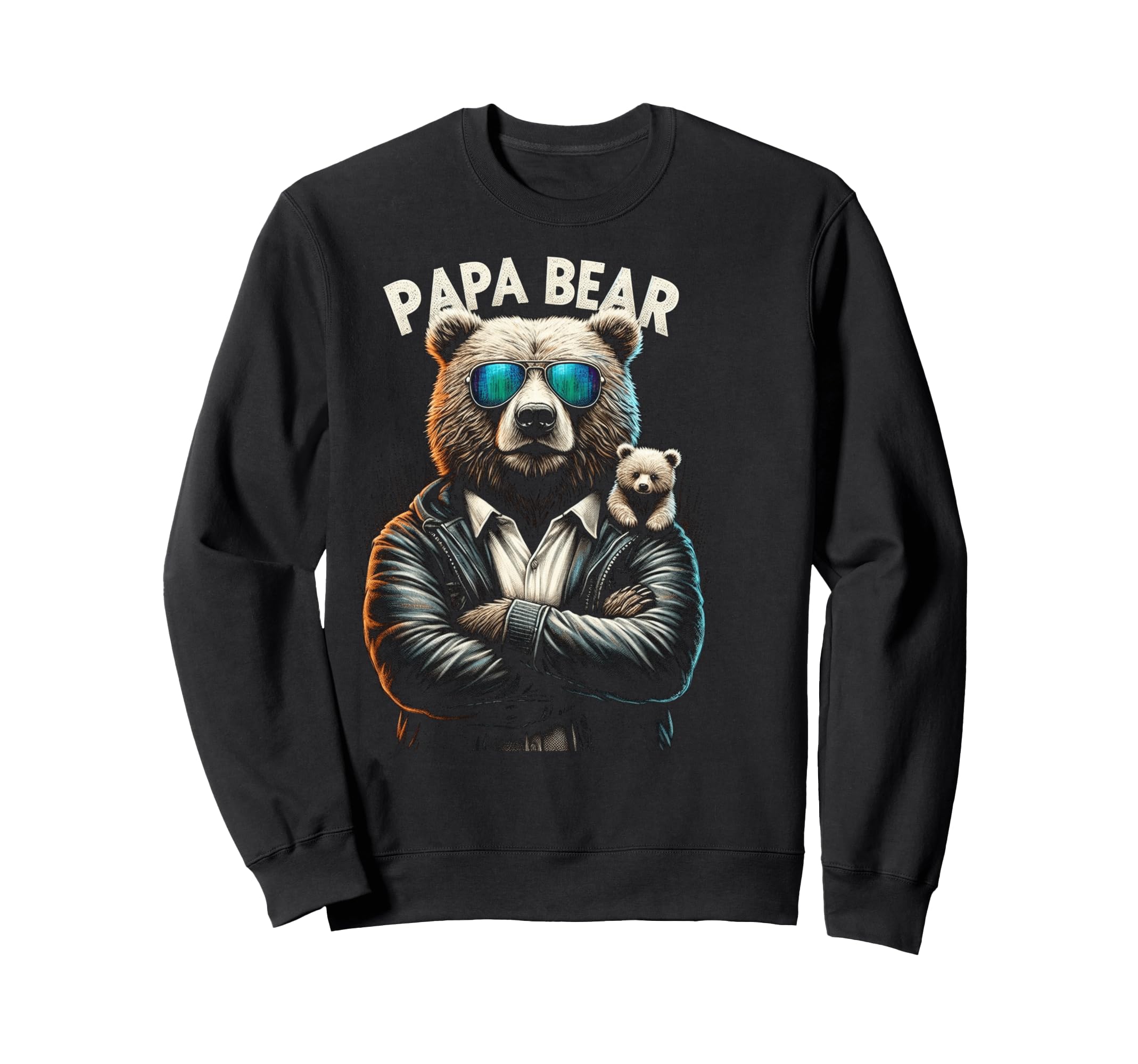 Papa Bear Funny Bears Animal Lover Sweatshirt - Streetwear Style Unisex - T-Shirt, Sweatshirt, Hoodie