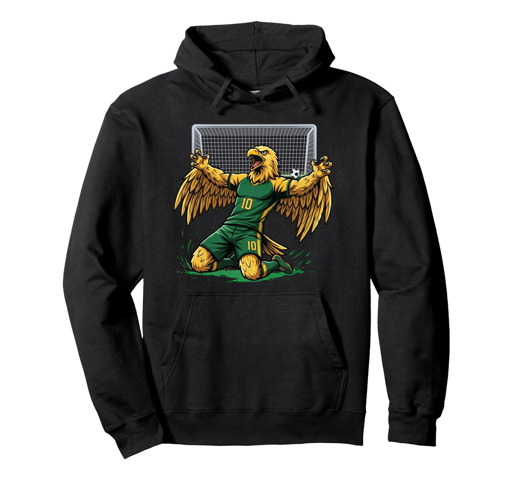 Eagle Soccer Player Score Goal Hoodie - Graphic Print Men Women - T-Shirt, Sweatshirt, Hoodie