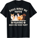 Cool and Magical Dogs make me happy funny gift - Adult & Kids T-Shirts, Sweatshirts & Hoodies apparel design preview 1