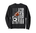 Grandpa Ballers Funny Usa Flag Sweatshirt - Unique Graphic for Adults - T-Shirt, Sweatshirt, Hoodie