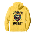 Rad Dad Society Dad Club Dad Life Back Hoodie - Minimalist Print for Adults - T-Shirt, Sweatshirt, Hoodie