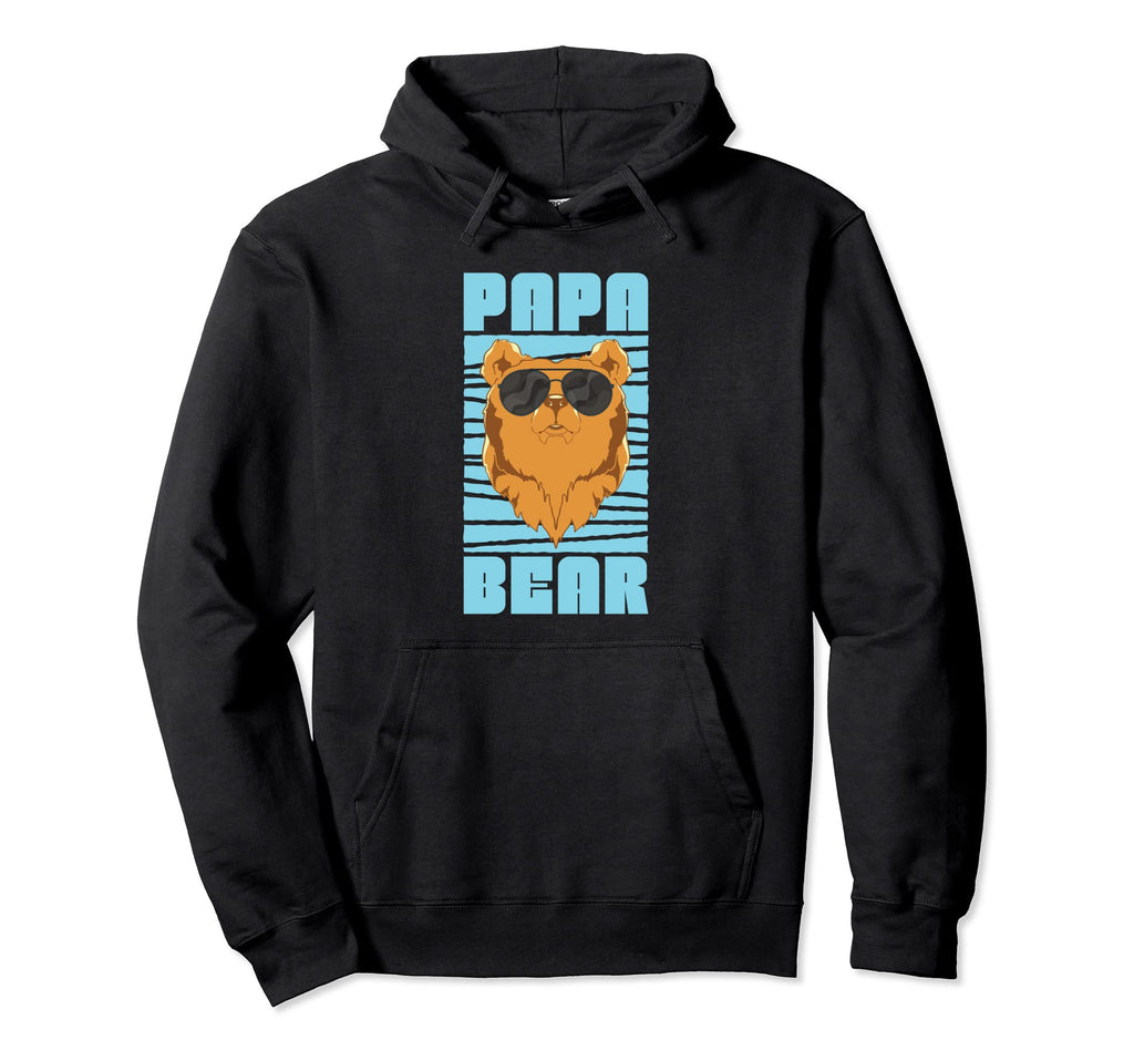 Daddy Bear Sunglasses Animal Family Hoodie - Fun Novelty Design Men Women - T-Shirt, Sweatshirt, Hoodie