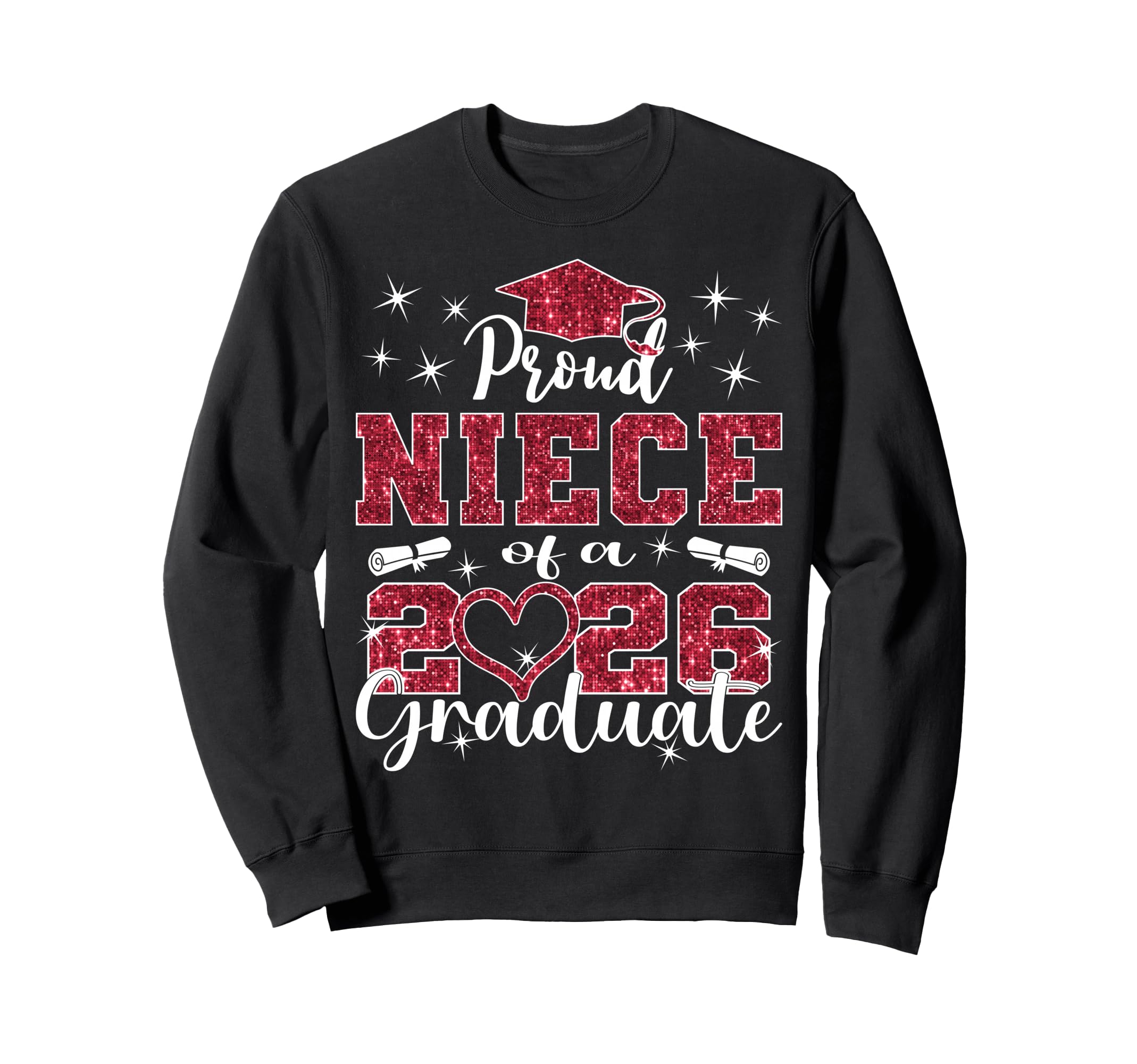 Super Proud Niece 2026 Graduate Sweatshirt - Minimalist Print Men Women - T-Shirt, Sweatshirt, Hoodie