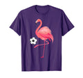 Flamingo Playing Soccer Funny T-Shirt - Fun Novelty Design Men Women - T-Shirt, Sweatshirt, Hoodie