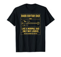 Bass Guitar Dad Definition Like T-Shirt - Minimalist Print Men Women - T-Shirt, Sweatshirt, Hoodie