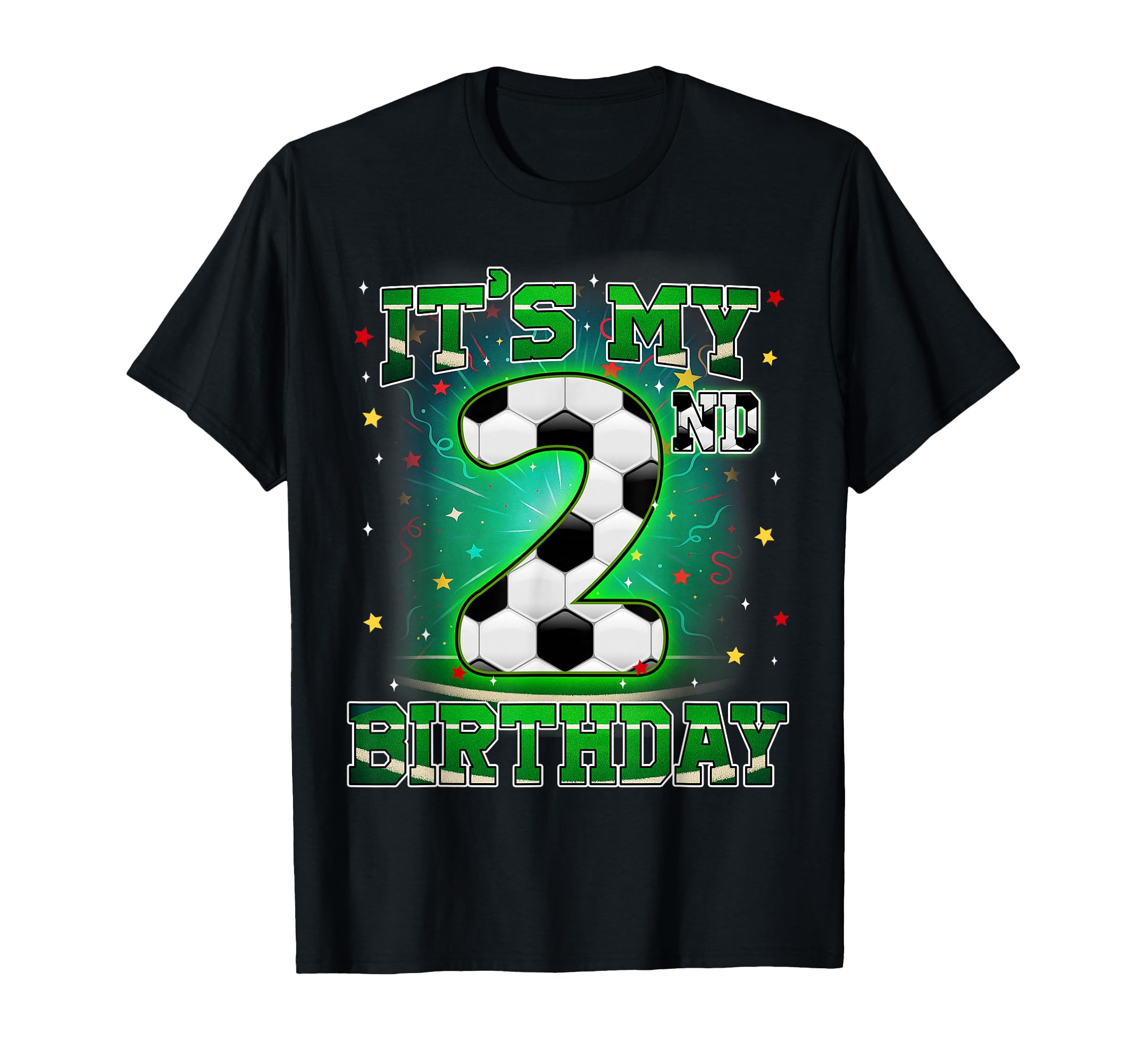 Its My 2Nd Birthday Soccer 2 Years Old T-Shirt - Aesthetic Graphic Unisex - T-Shirt, Sweatshirt, Hoodie