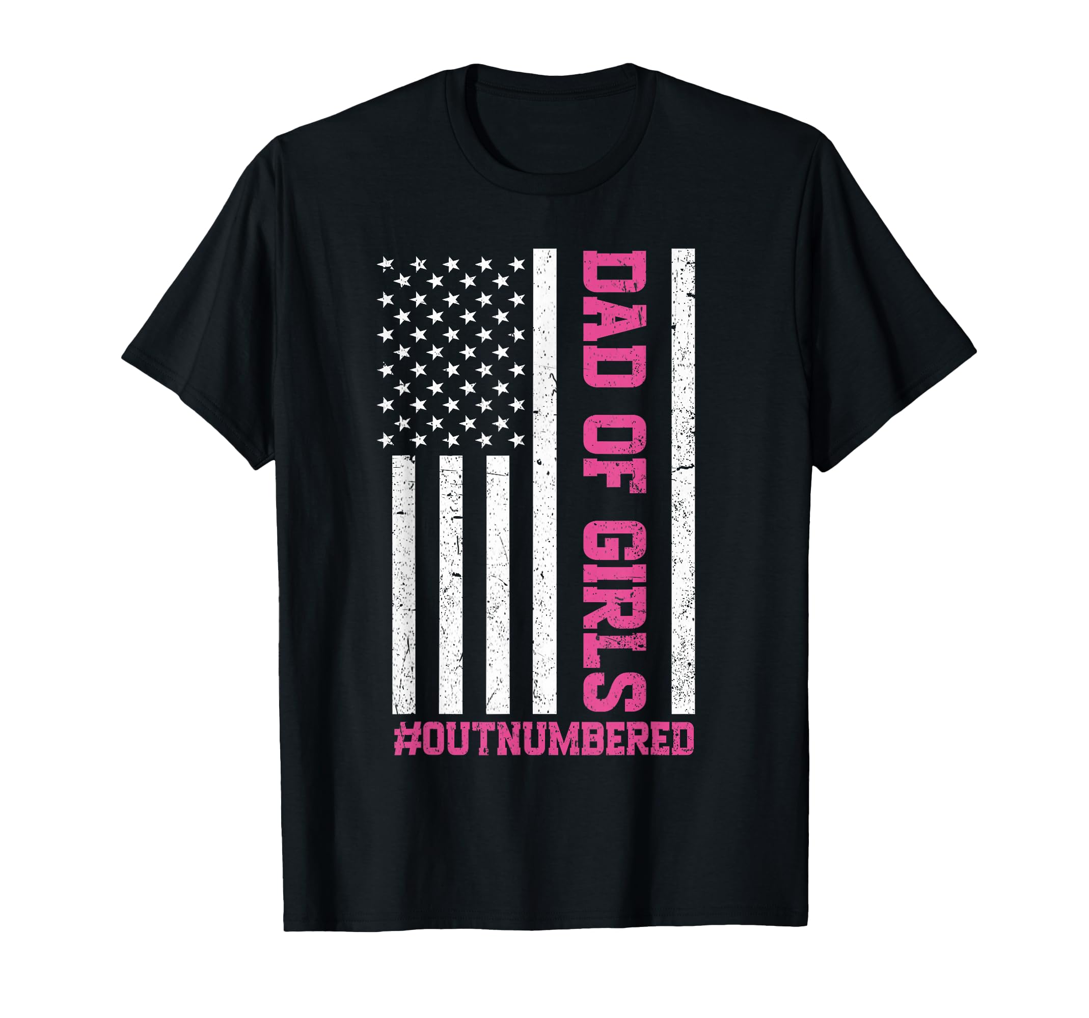 Fathers Day Daddy Dad Outnumbered T-Shirt - Minimalist Print Unisex - T-Shirt, Sweatshirt, Hoodie