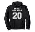 Number 20 Custom Proud Soccer Futbol Hoodie - Streetwear Style for Adults - T-Shirt, Sweatshirt, Hoodie