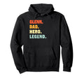 Glenn Dad Hero Legend Personalized Hoodie - Casual Everyday Wear Unisex - T-Shirt, Sweatshirt, Hoodie