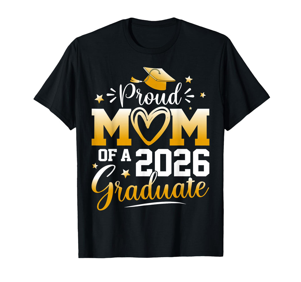 Proud Mom 2026 Graduate Senior T-Shirt - Custom Art Print Men Women - T-Shirt, Sweatshirt, Hoodie