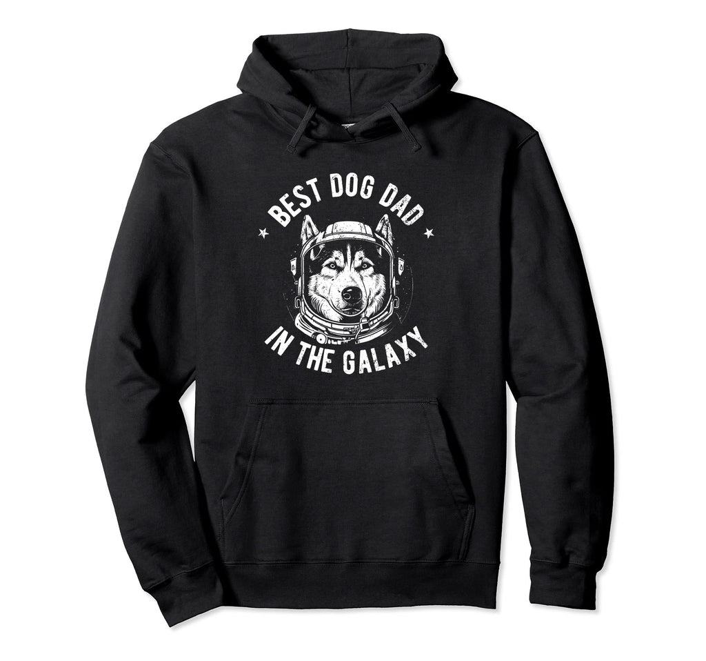 Best Siberian Husky Dog Dad Galaxy Hoodie - Fun Novelty Design for Adults - T-Shirt, Sweatshirt, Hoodie