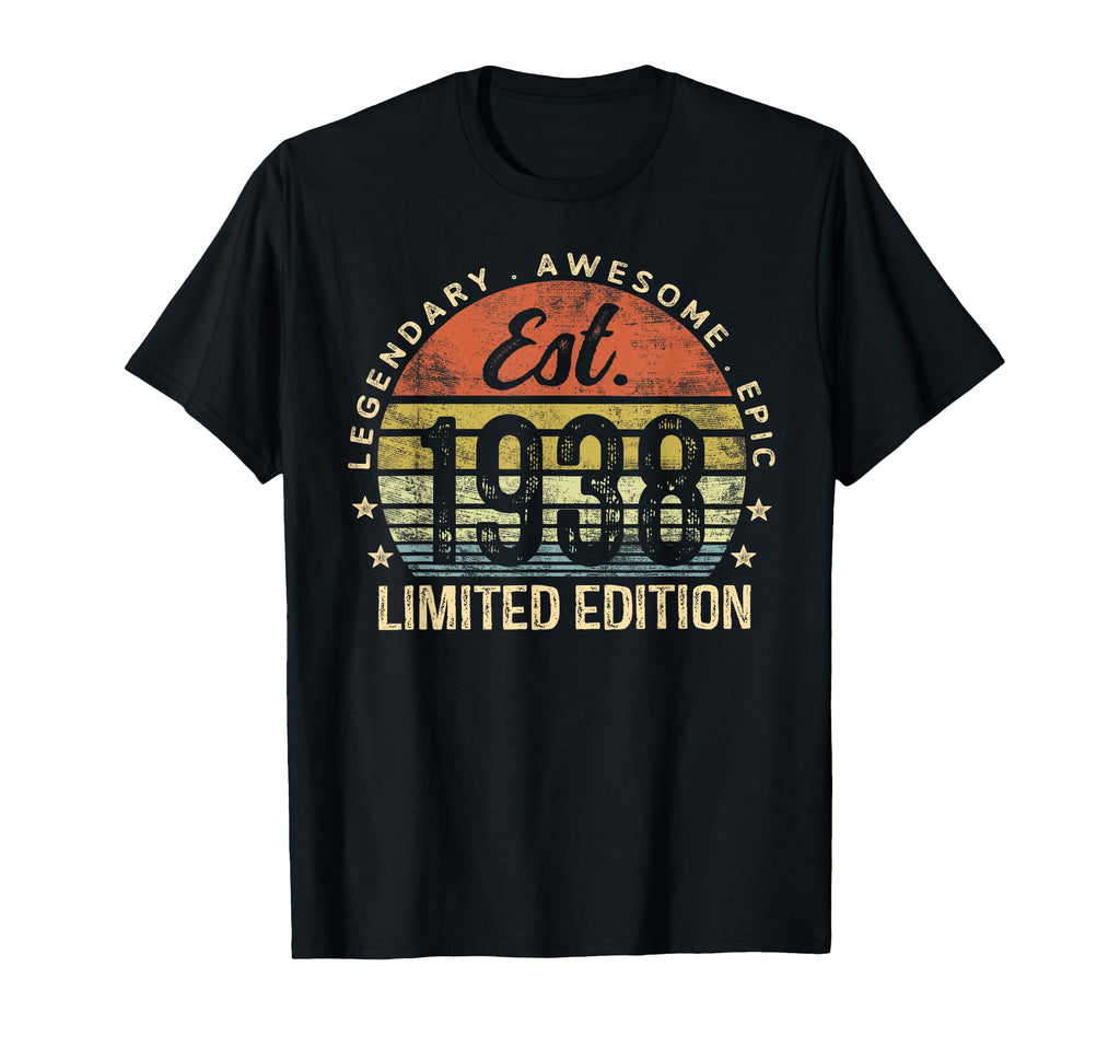 Est 1938 88Th Birthday 88 Year Old T-Shirt - Custom Art Print Men Women - T-Shirt, Sweatshirt, Hoodie