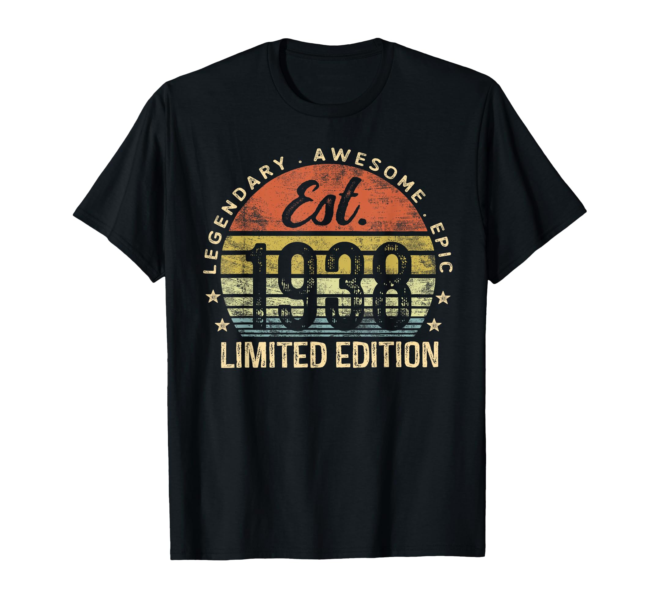 Est 1938 88Th Birthday 88 Year Old T-Shirt - Custom Art Print Men Women - T-Shirt, Sweatshirt, Hoodie