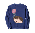 Hedgehog Floral Anmal Hedge Sweatshirt - Casual Everyday Wear for Adults - T-Shirt, Sweatshirt, Hoodie