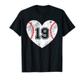 Baseball Heart Player 19 Baseball T-Shirt - Aesthetic Graphic Men Women - T-Shirt, Sweatshirt, Hoodie