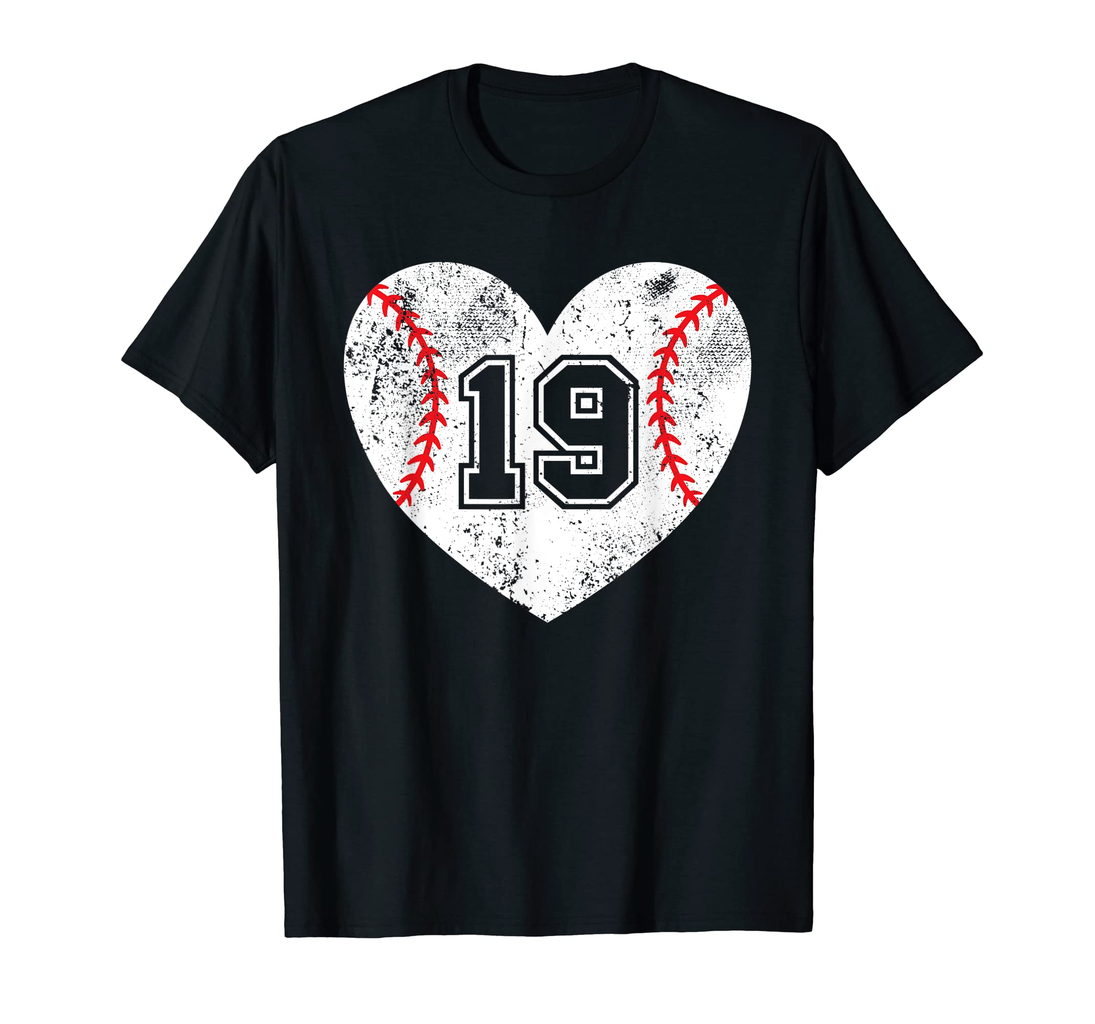 Baseball Heart Player 19 Baseball T-Shirt - Aesthetic Graphic Men Women - T-Shirt, Sweatshirt, Hoodie