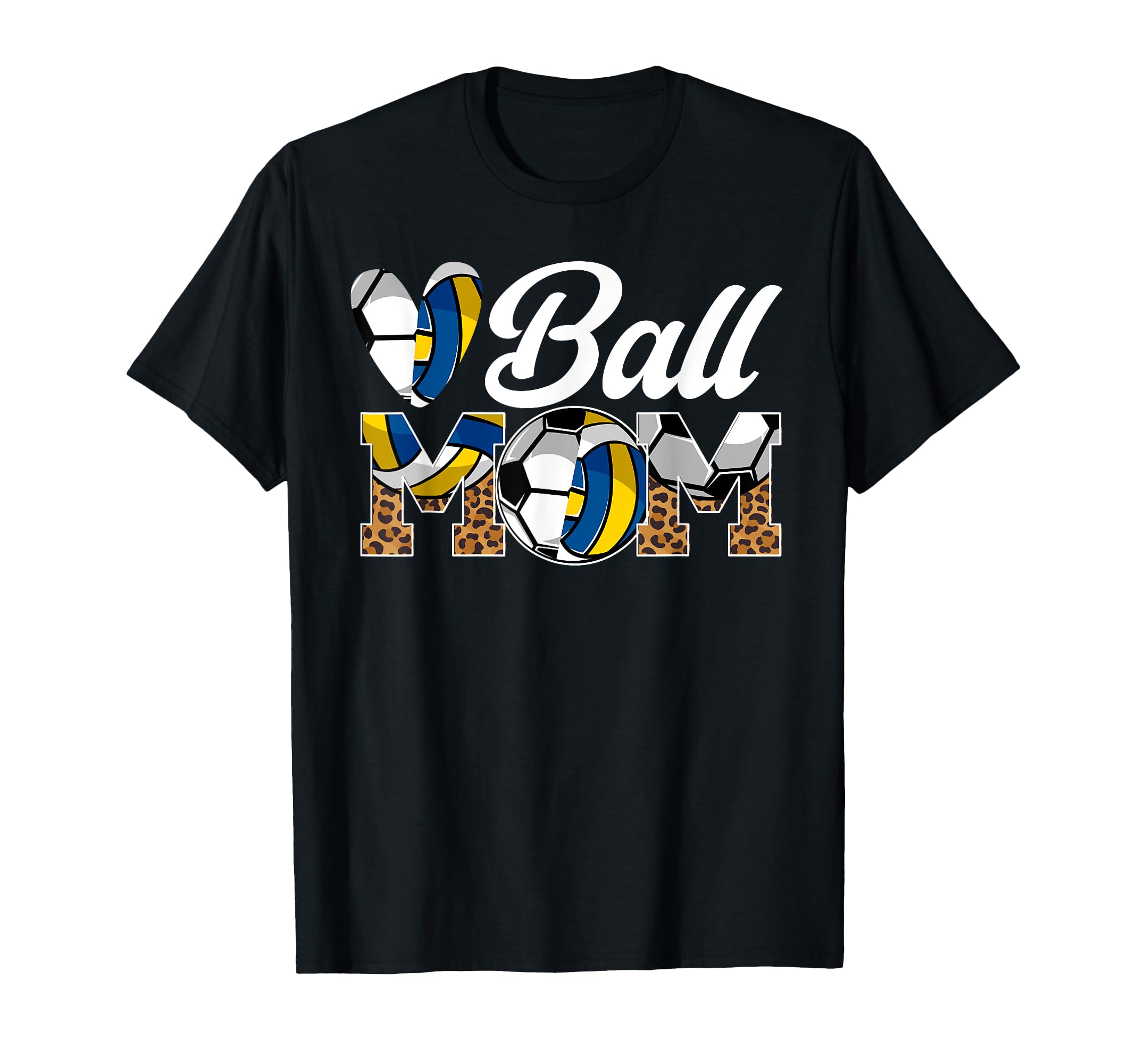 Ball Mom Volleyball Soccer Mom T-Shirt - Custom Art Print for Adults - T-Shirt, Sweatshirt, Hoodie