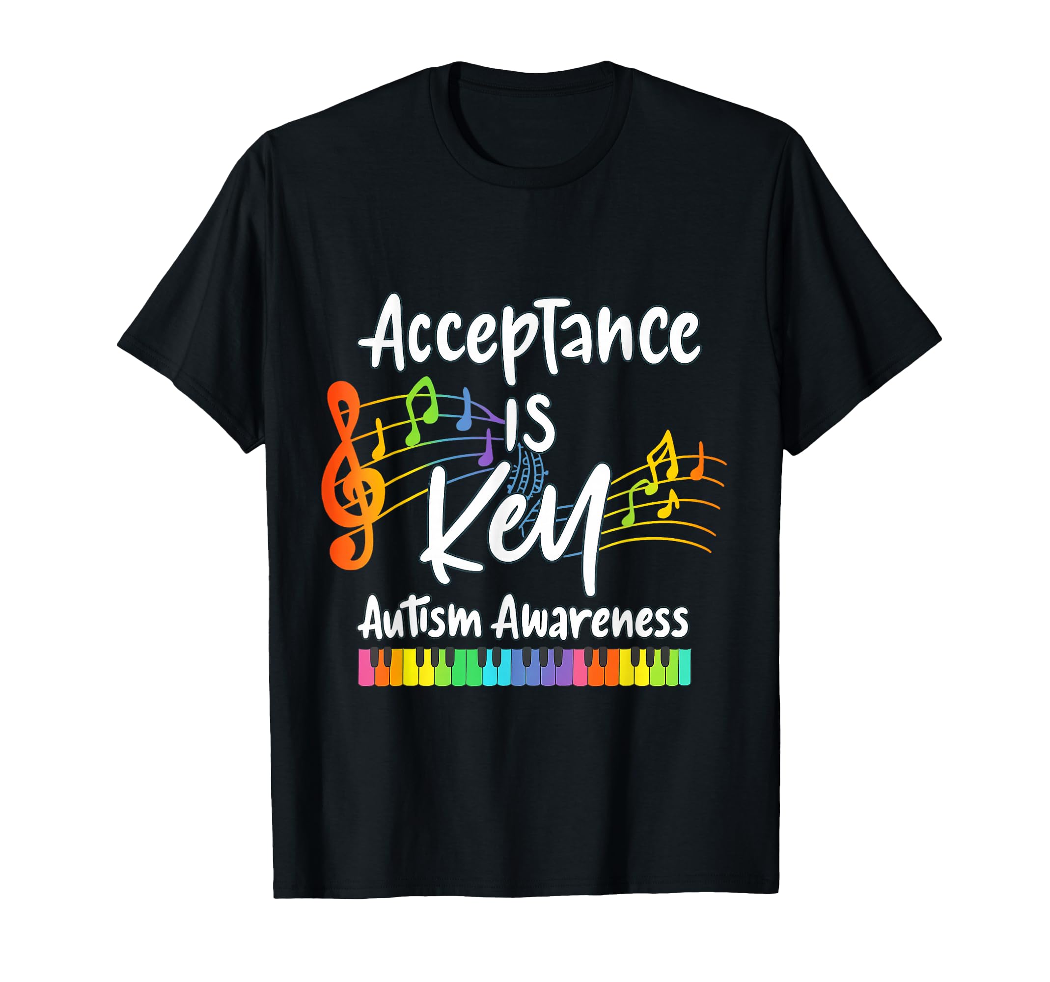 Acceptance Is Key Autism Awareness T-Shirt - Custom Art Print Men Women - T-Shirt, Sweatshirt, Hoodie