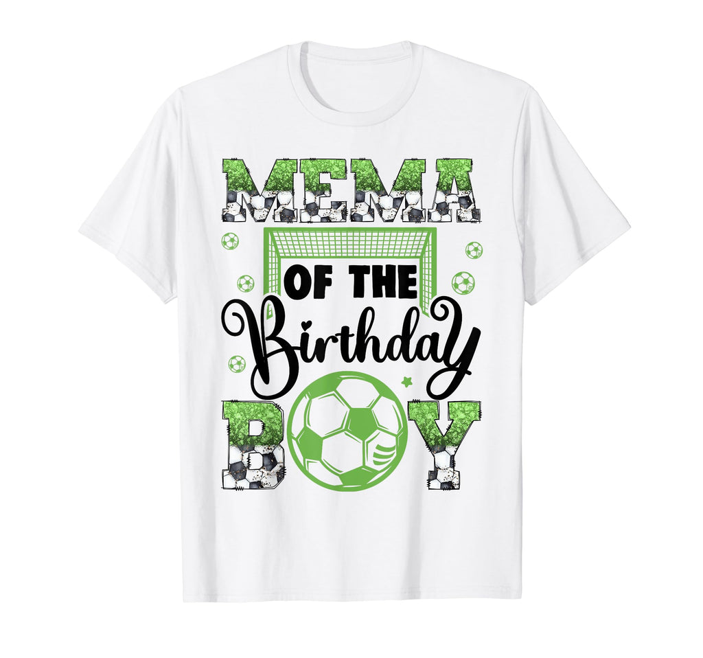 Mema Birthday Soccer Player Birthday T-Shirt - Aesthetic Graphic for Adults - T-Shirt, Sweatshirt, Hoodie