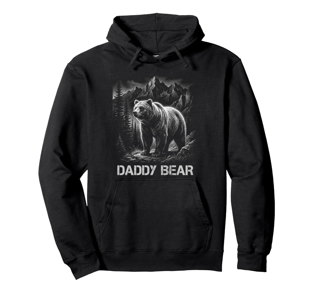 Daddy Bear Family Matching Dad Hoodie - Graphic Print Men Women - T-Shirt, Sweatshirt, Hoodie