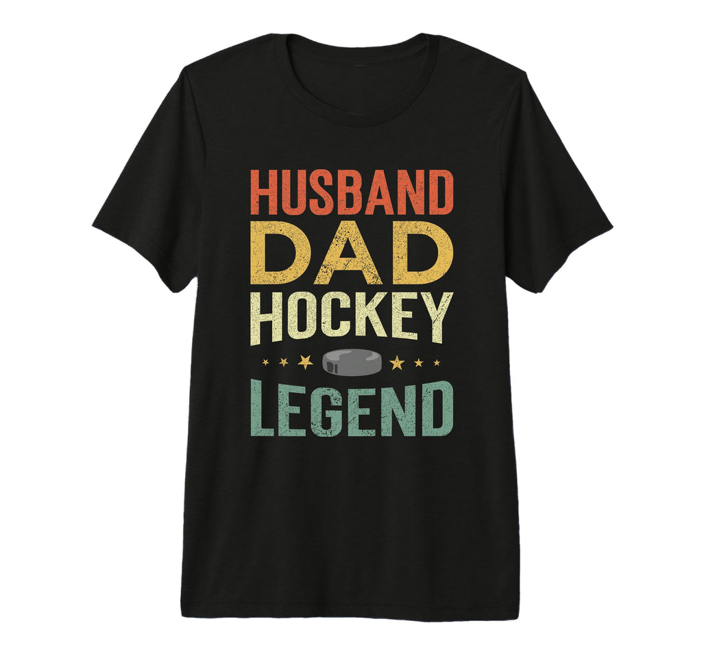 Mens Hockey Player Husband Dad T-Shirt - Custom Art Print for Adults - T-Shirt, Sweatshirt, Hoodie