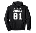 Number 81 Custom Proud Soccer Futbol Hoodie - Unique Graphic Men Women - T-Shirt, Sweatshirt, Hoodie