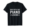 Myth Legend Dad Piano T-Shirt - Minimalist Print for Adults - T-Shirt, Sweatshirt, Hoodie