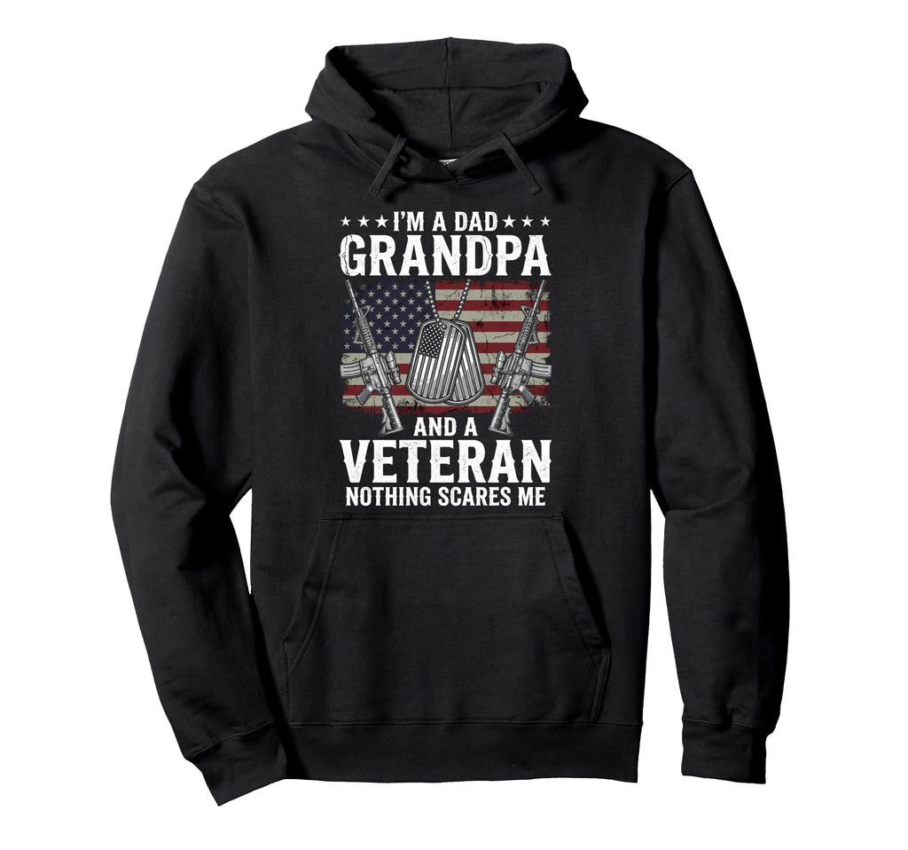 Im Dad Grandpa Veteran Fathers Day Hoodie - Aesthetic Graphic for Adults - T-Shirt, Sweatshirt, Hoodie